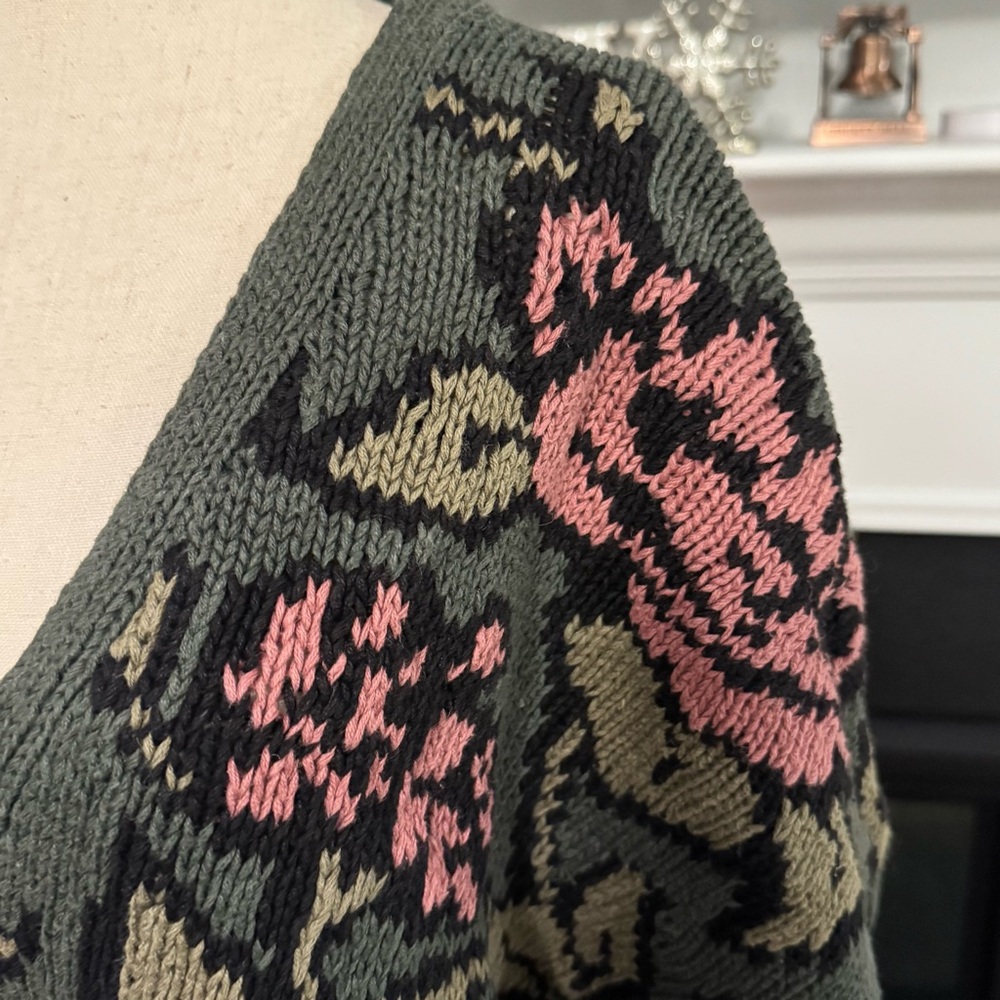 🌹 Vintage Nancy Vale Floral Knit Cardigan (Medium) 🌹 - Picture 3 of 12
